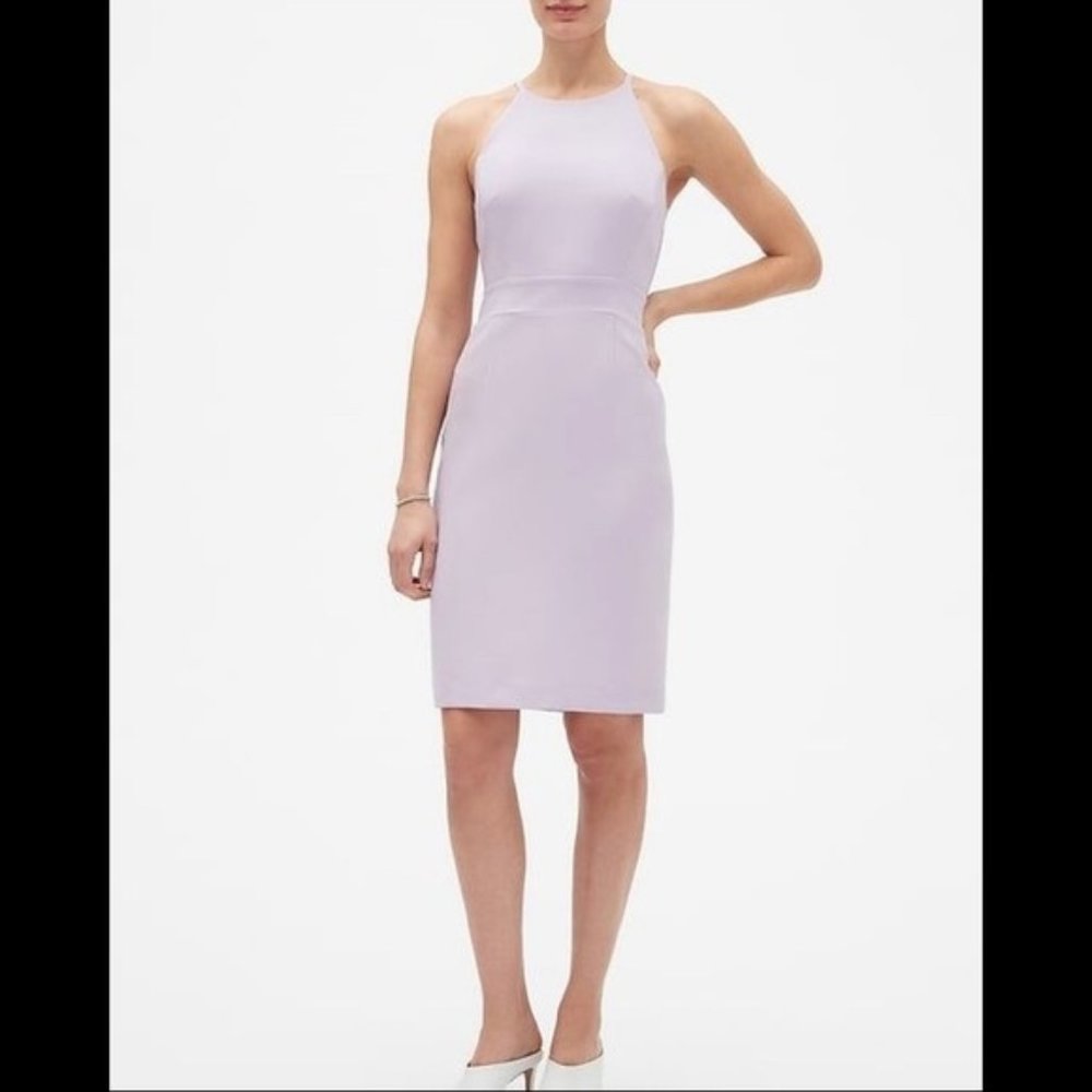 NWOT Banana Republic Lilac Sheath Dress